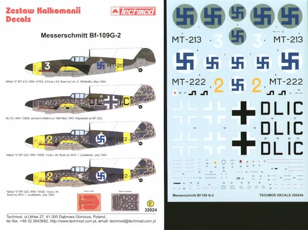 Messerschmitt BF109G-2 (Finnish) 32024