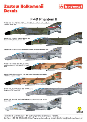 F4D Phantom (USAF, IIAF, ROKAF, AFRES)  32033