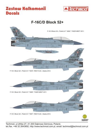 General Dynamics F16C/D Block 52+ (Polish Air Force) 32057
