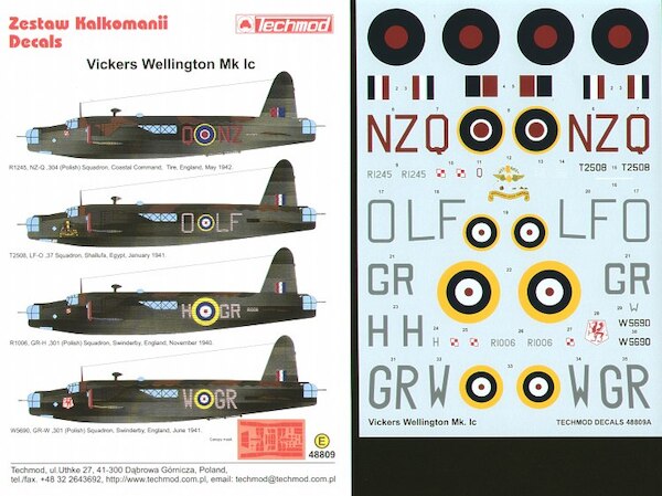 Vickers Wellington MK1c  48009