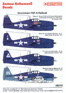 Grumman F6F-3/5 Hellcat (Minsi III, VF11,VF20, VF19) 48019