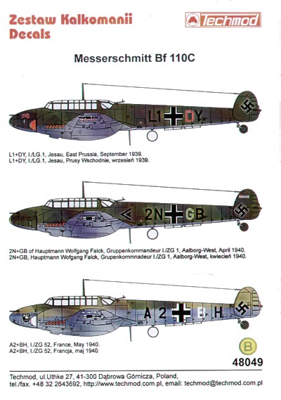Messerschmitt BF110C  48049