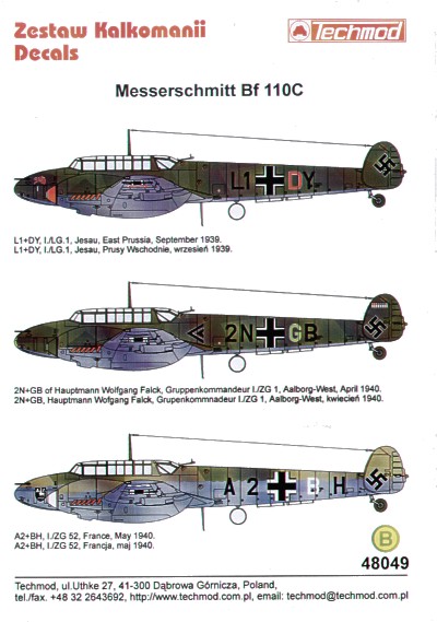 Messerschmitt BF110C 48049