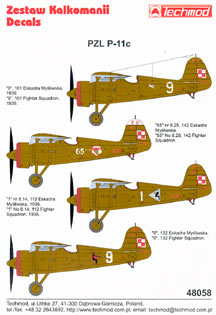 PZL P-11c (161esk, 142esk, 112esk, 132esk) 48058