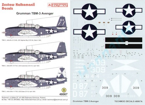 Grumman TBM-3 Avenger (VC88, VT40, VT83) 48067