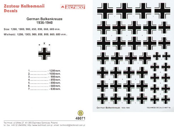 German Balkenkreuze 1936-1940  48071