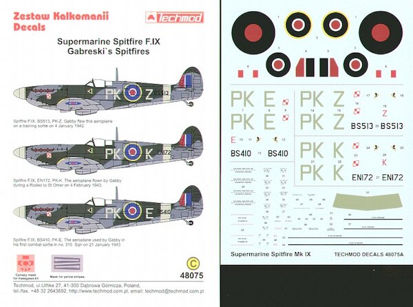 Supermarine Spitfire MKIXc (Gabreski's Spitfires)  48075