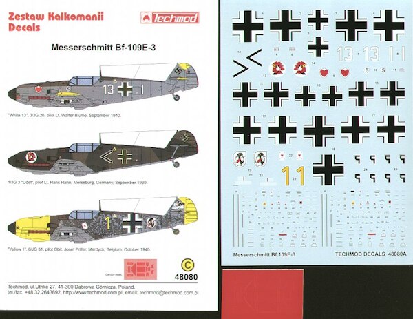 Messerschmitt BF109E-3 48080
