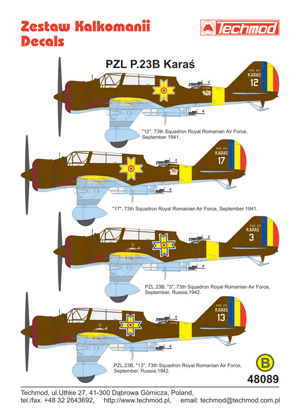 PZL.23B Karas (Rumanian AF)  48089