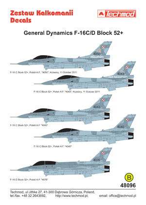 General Dynamics F-16C/D Block 52+ (Polish AF)  48096