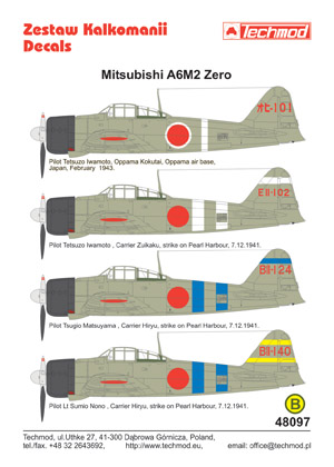 Mitsubishi A6M2 Zero  48097