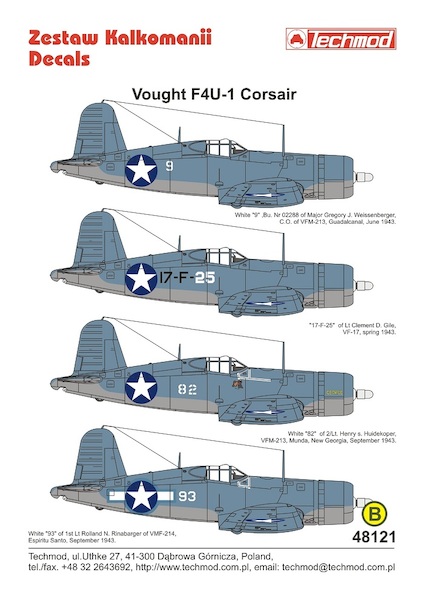 Vought F4U-1 Corsair "Birdcage" 48121
