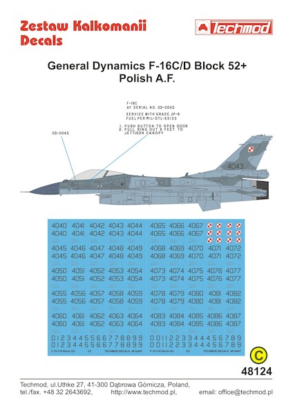 F16C/D Block 52 + numbers  48124