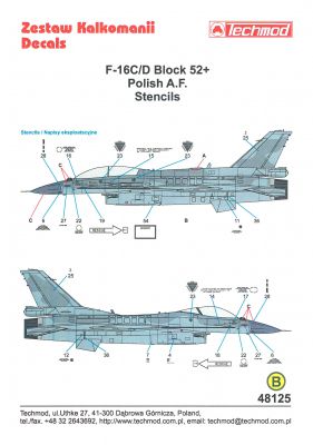 F16C/D Block 52 + stencils  48125