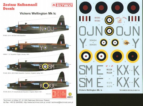 Vickers Wellington MK1c  48811