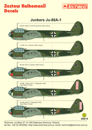 Junkers Ju88A-1  48814