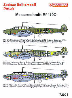Messerschmitt BF110C 72001