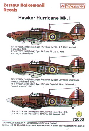Hawker Hurricane MKI  72006