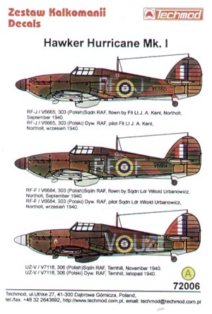 Hawker Hurricane MKI 72006