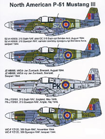North American P51C Mustang III (316sq, 315sq,309sq) 72009