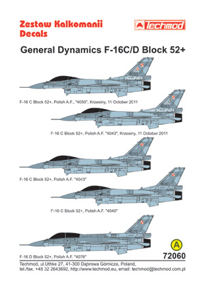 General Dynamics F-16C/D Block 52+  72060