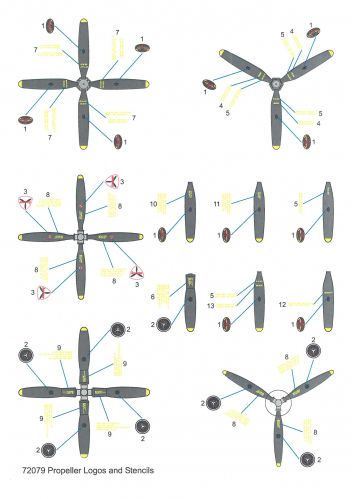 Propeller Stencils  72079