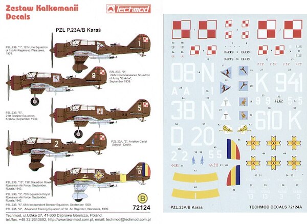 PZL P23A/B Karas  72124