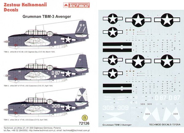 Grumman TBM-3 Avenger 72126