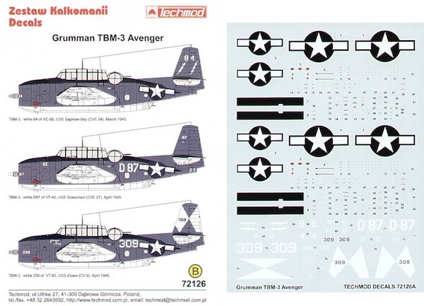 Grumman TBM-3 Avenger  72126