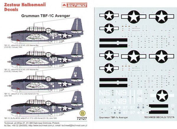 Grumman TBF-1C Avenger  72127