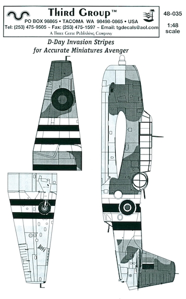 TBM/TBF Avenger D-Day Stripes TG48035