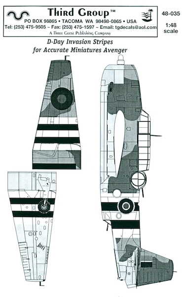 TBM/TBF Avenger D-Day Stripes  TG48035