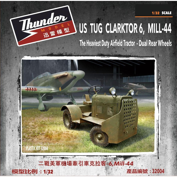 US Tug Clarktor 6, MILL44, the heaviest duty Airfield Tractor - dual rear wheels  32004