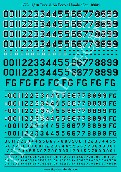 Turkish Air Force Numbers  48004