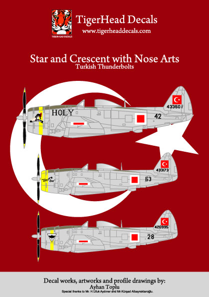 Stars and Crescent with Nose Art: P47 Thunderbolt 48005