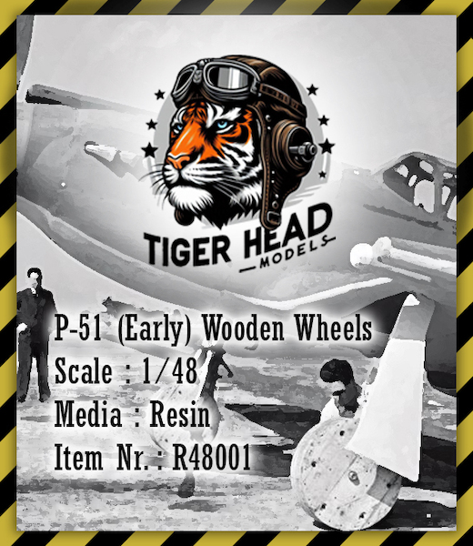 P51 Mustang (Early) Wooden wheels R48001