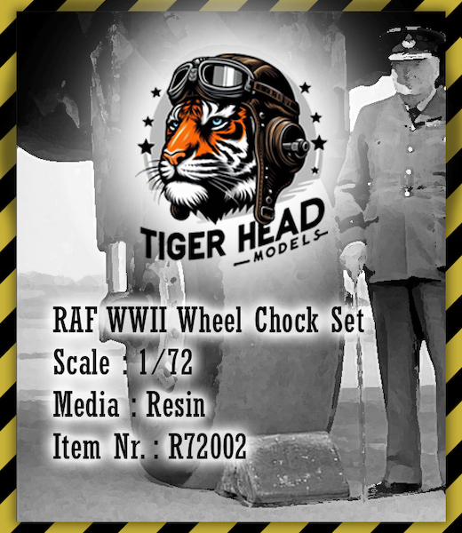 RAF WWII Wheel Chock Set (Includes 4 big and 2 small chocks)  R48008