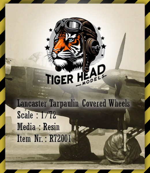 Lancaster Tarpaulin covered main wheels R72001