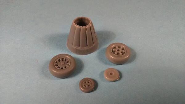 Saab Gripen Update set (Wheels, Exhaust) Italeri  K.4822