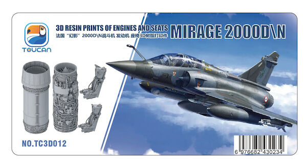 Detail set for Mirage 2000D/N (Engine and ejection seat) TC3D012