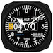 10" Modern Altimeter Instrument Style Clock 3020-10
