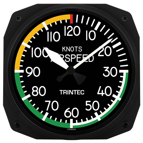 10" Airspeed Instrument Style Clock  3061-10