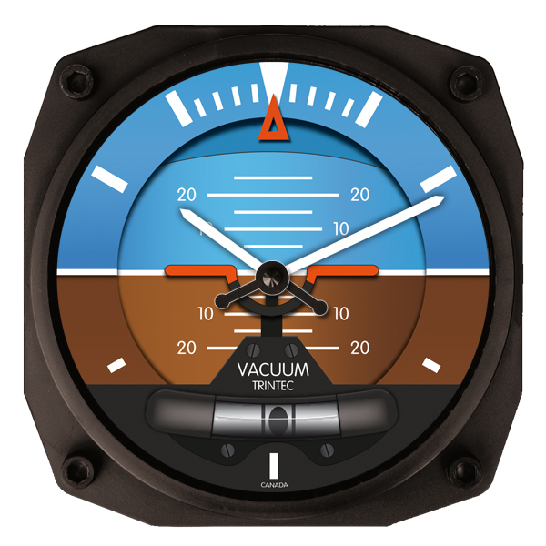 10" Artificial Horizon Instrument Style Clock  3063-10