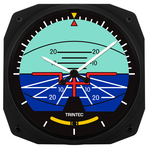 10" Artificial Horizon Instrument Style Clock 3063-10