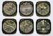 Instrument Coasters Vintage set of 6 (onderzetters) 9045