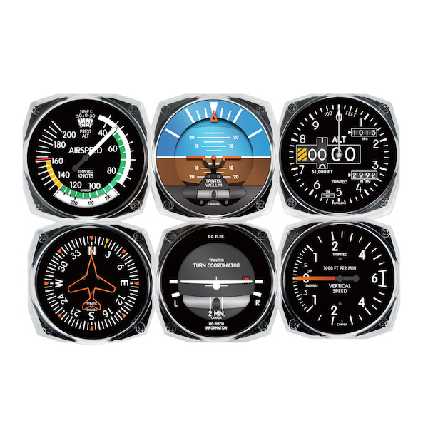 Acrylic Instrument Coaster Set - Modern set of 6 (onderzetters) 9085AC