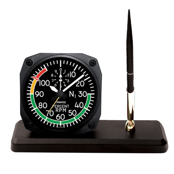 Modern Percent RPM Desk clock Pen Set DS27