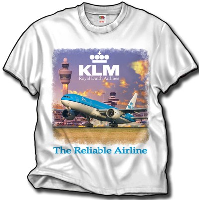 T-shirt: Boeing 777 KLM kid size 14-16 KL77-kid 14-16