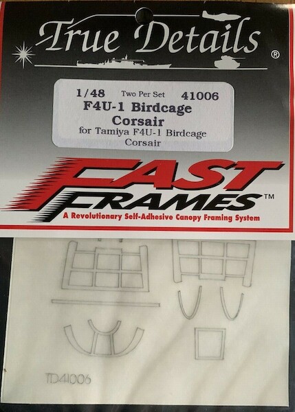 Vought F4U-1 Birdcage Corsair Fast Frames (Tamiya)  SQ41006