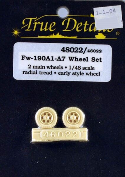 Focke Wulf Fw190A1-A7 Wheel Set TD48022